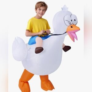 Spooktacular Creations Kids Halloween Inflatable Costume, Riding On a Goose